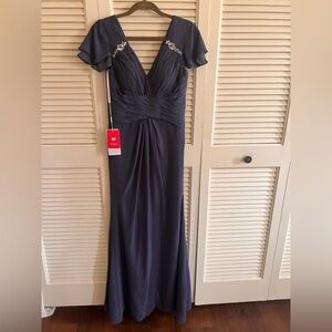 NWT JJs House Elegant Navy Evening Gown